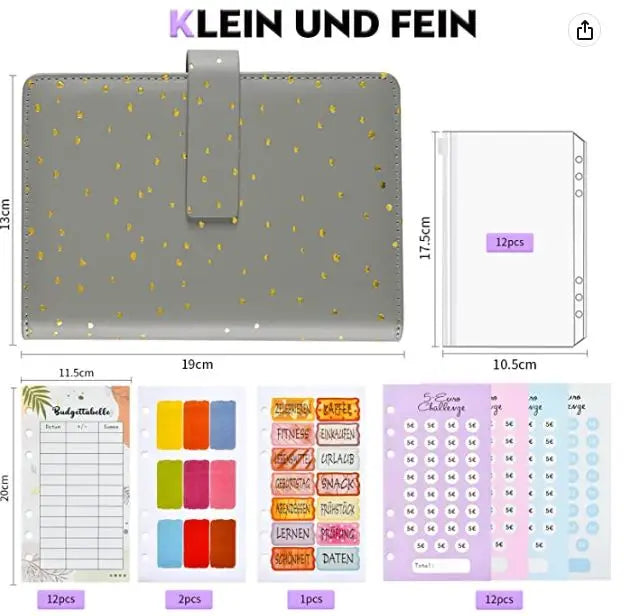 Budgetplaner Grau- Budget Binder-