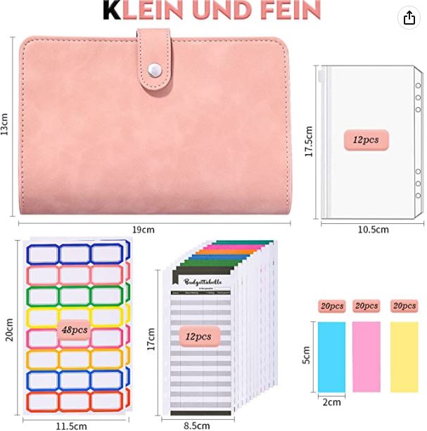 Budgetplaner Rosa- Budget Binder-