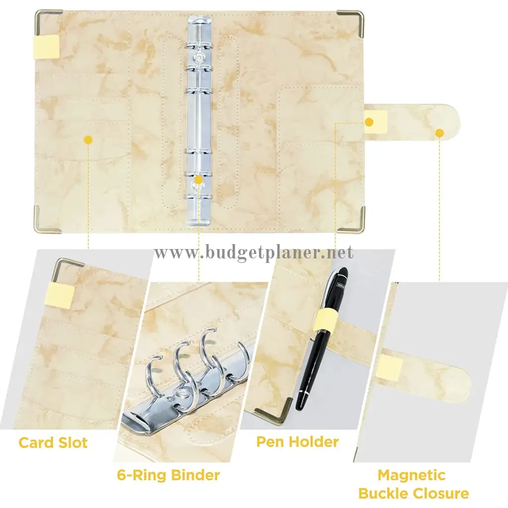 BUDGET BINDER FÜR BUDGETPLANER GELB-Budgetplaner