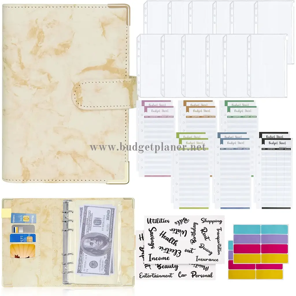 BUDGET BINDER FÜR BUDGETPLANER GELB-Budgetplaner