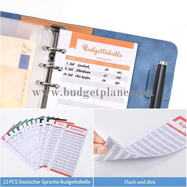 BUDGET BINDER FUR Budgetplaner Blau - Budgetplaner