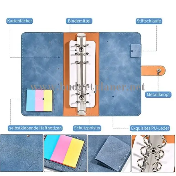 BUDGET BINDER FUR Budgetplaner Blau - Budgetplaner