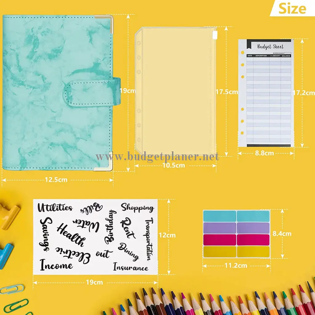 Budgetplaner -Budget Binder -Grün-Budgetplaner