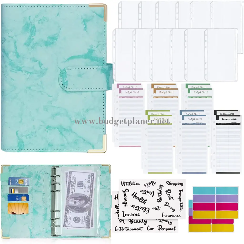 Budgetplaner -Budget Binder -Grün-Budgetplaner