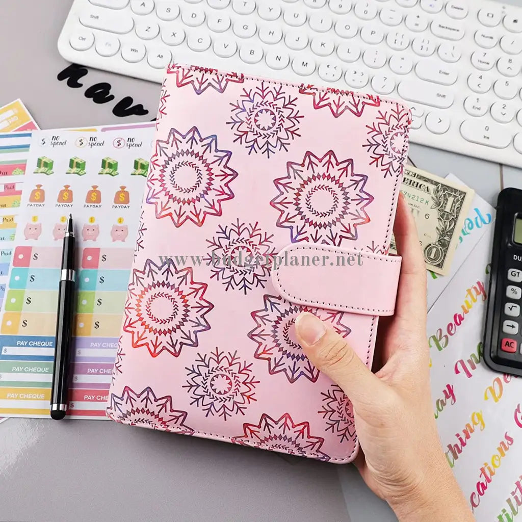 BUDGETPLANER -BUDGET BINDER - MANDALA ROSA-Budgetplaner