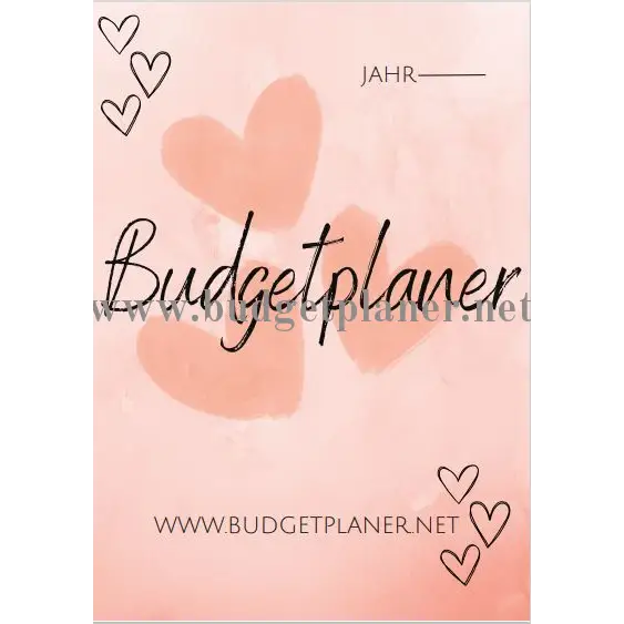Budgetplaner - Challenge Set ohne Binder Rosa-Budgetplaner